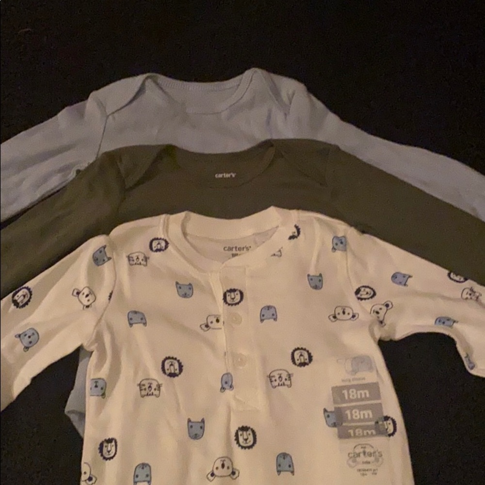 Set of 3 Long sleeved onzies